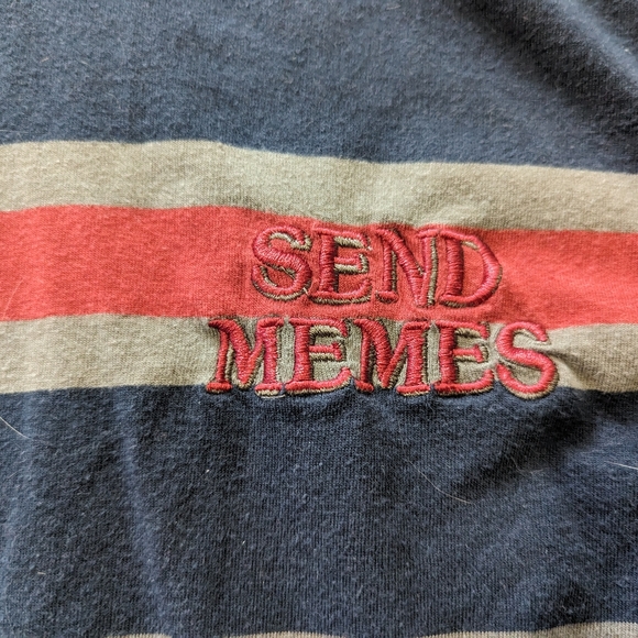 Send Memes Long Sleeve Hooded Tee, L - Picture 3 of 4